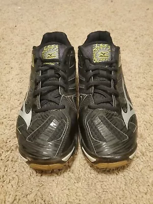 Mizuno Wave Lightning RX3 Volleyball Black Shoes V1GC140205 Women’s Size 8 • $11.99