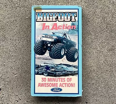 Bigfoot In Action VHS Rare MNTEX 80s Monster Truck 4X4 Sports Racing OOP HTF • $6.99