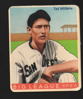 Helmar R319 #412 Ted Williams San Diego Baseball Art Card ONLY 12 Made RETIRED • $49.99