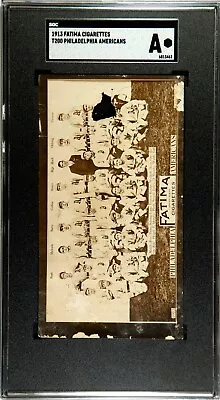 1913 T200 Fatima Philadelphia Americans Eddie Plank/Baker SGC !!! • $275