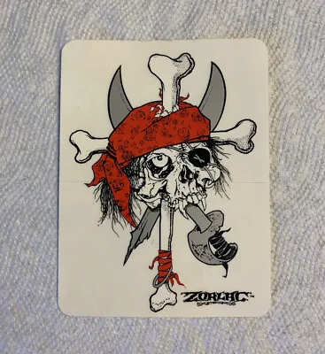 Vintage Skateboard Sticker Zorlac Metallica Pushead Gonzales NOS Deck Texas Art • $25