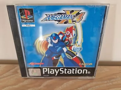 MegaMan X4 PS1 (Playstation) PAL  RARE Game 100% Complete Wit Manual In VGC • £250