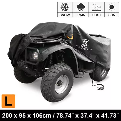 L Size Quad 190T ATV Cover 4 Wheeler Cover Weatherproof For Polaris For Honda • $29.25