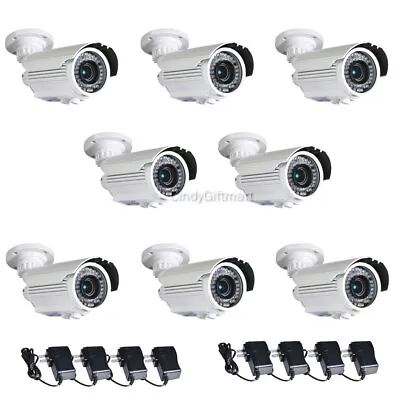 8 Built-in Sony Effio CCD Security Camera 700TVL Varifocal With Power Supply CMP • $751.90