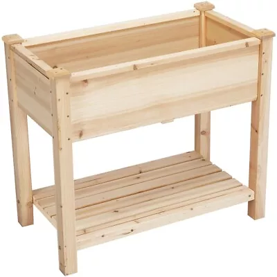 Outdoor Raised Garden Bed With Legs Vegetable Elevated Planter Box Herb Garden • $68