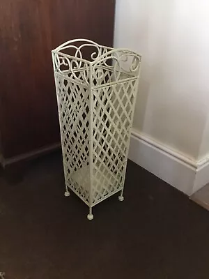 Umbrella/cane Stand Ornate Metal - Decorative 48cm High 20cm Wide With Drip Tray • £45