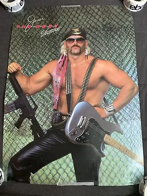 Jesse The Body Ventura Poster Vintage 1980's WWF Wrestler Wrestling Guitar Gun • $500