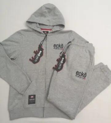 Ecko Kids Prestige FZ Tracksuit In Gray Marl UK Size XL Fit 11-12 • £49.99