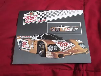 Miller High Life Racing Porsche 962 Al Holbert Derek Bell Chip Robinson Flyer • $9.95