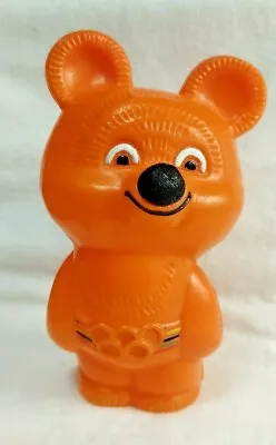 Vintage Toy USSR Olympic Bear Misha Plastic 1980 Olympics Moscou Mascots • $10