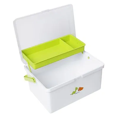 Safetots Dinosaur Print Baby Changing Box Organiser White/Lime • £36.90