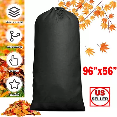 96  X 56  Lawn Tractor Leaf Bag Grass Catcher Bag For Riding Lawn Mower Reusable • $21.99