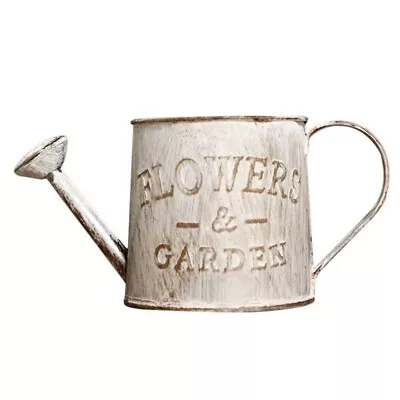 Retro Water Bucket Sprinkler Pot Iron Flower Pots Metal Vase Home Garden Decor • $10.59