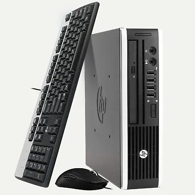 Slim Fast PC HP 8200 USFF Mini Desktop Computer Core I5 4GB 500GB DVD WiFi Win10 • $106.99