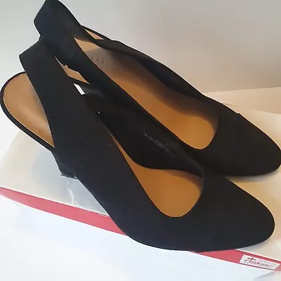 Marks And Spencer Shoes Size 7 Ladies M&S New Black Heeled Heels Women’s Evening • £28.99