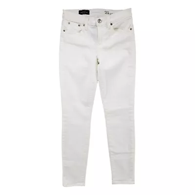 J.CREW Toothpick Ankle Jeans Womens White Stretch Denim Size 25 • $12.99