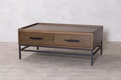 Contemporary Oak Veneer Coffee Table • £425