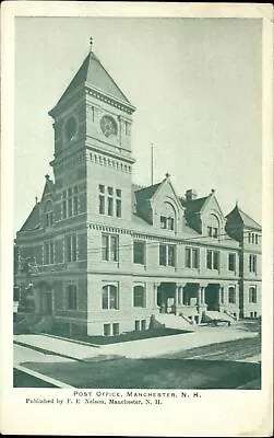 Post Office ~ Manchester NH New Hampshire ~ Unused UDB Postcard C1905 • $2.23