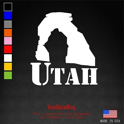 Utah Map Vinyl Decal - Moab Window Laptop Car Bumper Sticker Utes-Free Shipping • $9.99