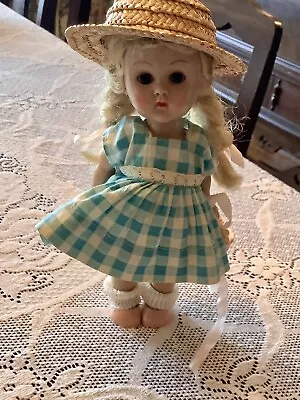 Vintage Vogue 8” Ginny Straight Leg Walker Doll W/ Tagged Dress • $42