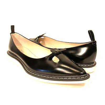 MARC JACOBS Womens The Mouse Shoe Demi Wedge Flats Black (MSRP $325) • $48.99