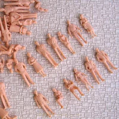 130 Pcs O Scale 1:48 Unpainted Figure People Passengers • $9.99