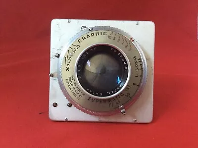 Vintage Kodak Ektar  F4.5 152mm Lens - Graphic Supermatic (X) W/lens Board • $100