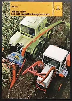 MERCEDES BENZ MB TRAC1300 Agricultural Sales Leaflet JUN 1980 #WZ3516/00/02/0680 • £14.99