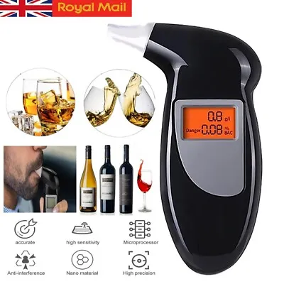 £6.99 • Buy Professional LCD Digital Breath-Alcohol Tester Breathalyser Police UK Seller