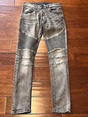 Divided H&M Gray Washed Mens Size 30 Distressed Stretch 5 Pocket Denim Jeans • $16.49