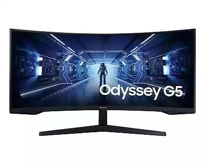 Samsung LC34G55TWWEXXY 34  Odyssey G55T Curved WQHD Gaming Monitor • $461.10