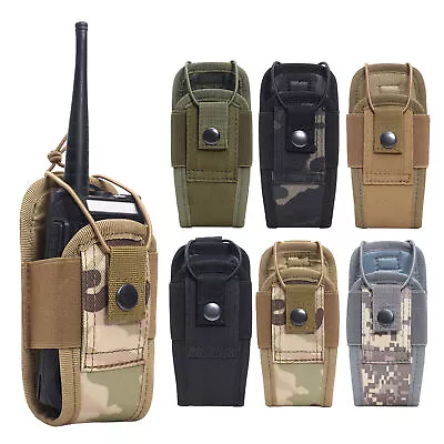 Walkie-talkie Bag Belt Pouch Radio Holster Case Molle Radio Holster Pouch • £7.51