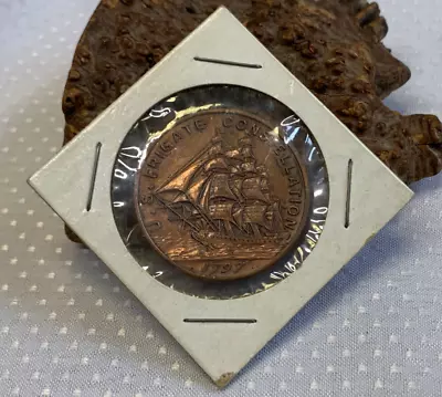 Vtg U.S. Frigate Constellation Bronze Coin Token Medal 1797 From 1st Navy Ship • $29.95