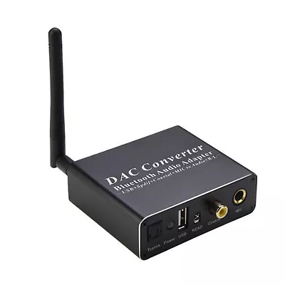 DAC Audio Decoder Adapter Bluetooth 5.0 Receiver Optical Coaxial To Analog Audio • £28.30