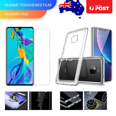 Huawei Mate20 P9 20 30 Pro Lite Nova3i 4E Case Cover & Tempered Screen Protector • $5.99