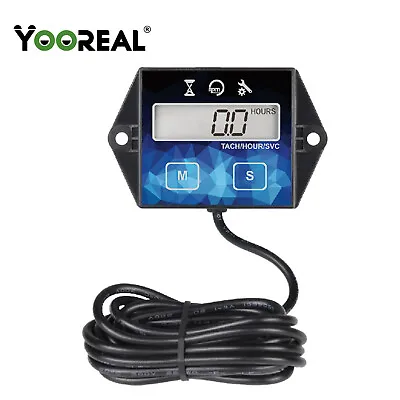 Digital Tach Hour MeterTachometer Maintenance For Chain Saws Lawn Mower • $12.99