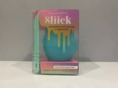 Salon Perfect Sliick Microwave Melting Cup & Applicator For Use W/Bead Wax NEW • $14.99