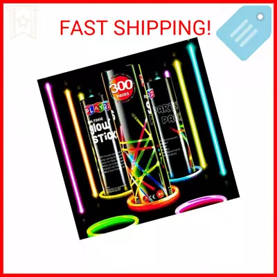 300 Glow Sticks Bulk Party Pack - 8” Ultra Bright Glow Sticks Party Pack Multico • $22.65