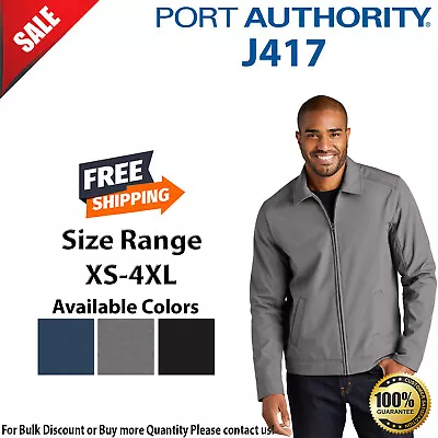 Port Authority Mens Long Sleeve Water Resistant Mechanic Soft Shell Jacket J417 • $52.78