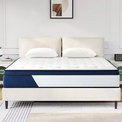 10  Twin Size Medium Firm Hybrid Memory Foam Mattress Spring Mattress In A Box • $110.99