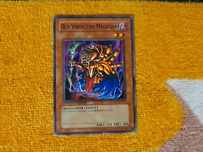 Yu-Gi-Oh! Old Vindictive Magician Common Card GLD1-EN013 • $5.95