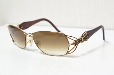 Cazal Mod 980 Col 039 Sunglasses Gold Frame X Brown Gradient Lens W/Case Germany • $78