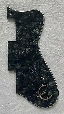 Fits Epiphone Dot Style Guitar Pickguard Scratch PlateBlack Pearl & E Logo • $12.99