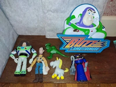 £17.99 • Buy Toy Story Figure Toy Bundle Stamper Box Set Zurg Buzz Buttercup Woody Disney