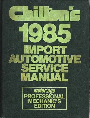 1977-1985 Chilton's Import Audi BMW Mercedes Auto Service Manual USED 0801975956 • $26.95