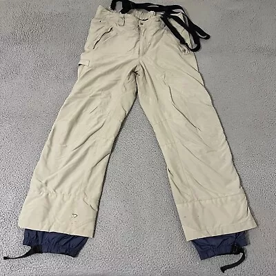 Patagonia Pants Mens 36 Brown Snow Bib Susupender Vintage Lined Ski Snowboard • $54.95