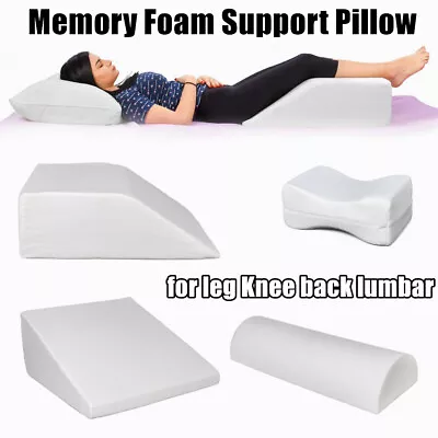 2020 Elevating Leg Memory Foam Wedge Pillow Back Knee Bed Support Sleep Cushion • $17.69