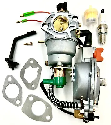 Dual Fuel Carburetor LPG Gas Generator For Honda Predator GX390 188F 190F 5-8KW • $29.98