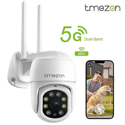 TMEZON 1080P Wired Camera Security Surveillance Outdoor CCTV Pan/Tilt WIFI Home • $34.99