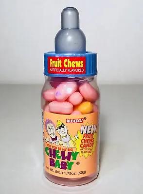 Vintage 1993 Alberts BIG BABY Pacifier Fruit Chews Candy Container Bubble Gum • $12